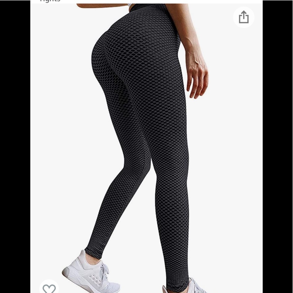 NWOT High Waist Tummy Control Booty Bubble Hip Lifting Workout Running Tights
